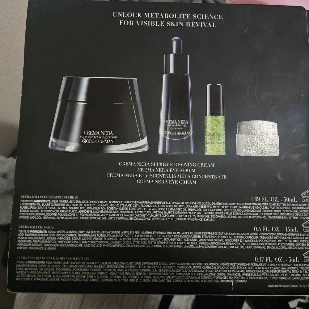 Giorgio Armani Crema Nera Skincare Set - Black